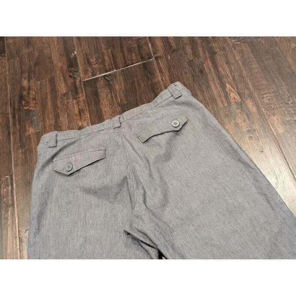Lee Pants Womens 10 Gray Dress Trouser Comfort Waist Stretch Micro Check Office - Picture 7 of 11